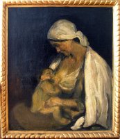 Július Rudnay: Materstvo, olejomaľba na plátne, 1908 - 1911