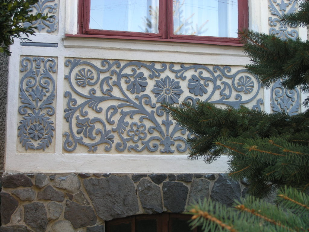 Rodinný dom Emílie Káposztás, architekt: Béla Tóth, štuková ornamentika: Vilma Tóthová, 1905