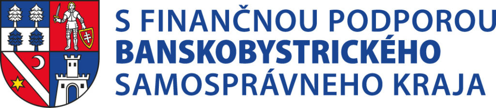 Logo s Finančnou podporou  Banskobystrického samosprávneho kraja.