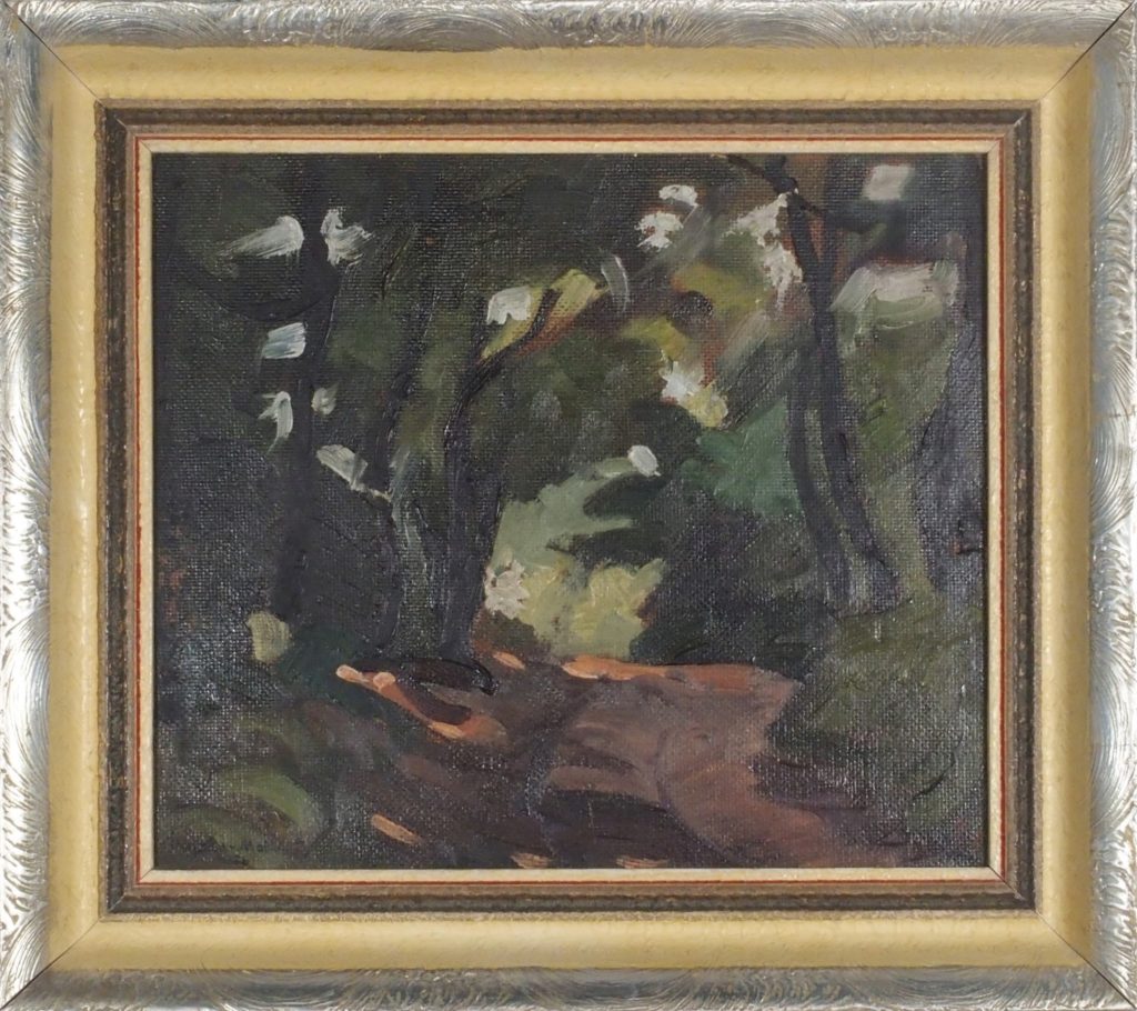 Eugen Makovits : Les, 1951, olejomaľba